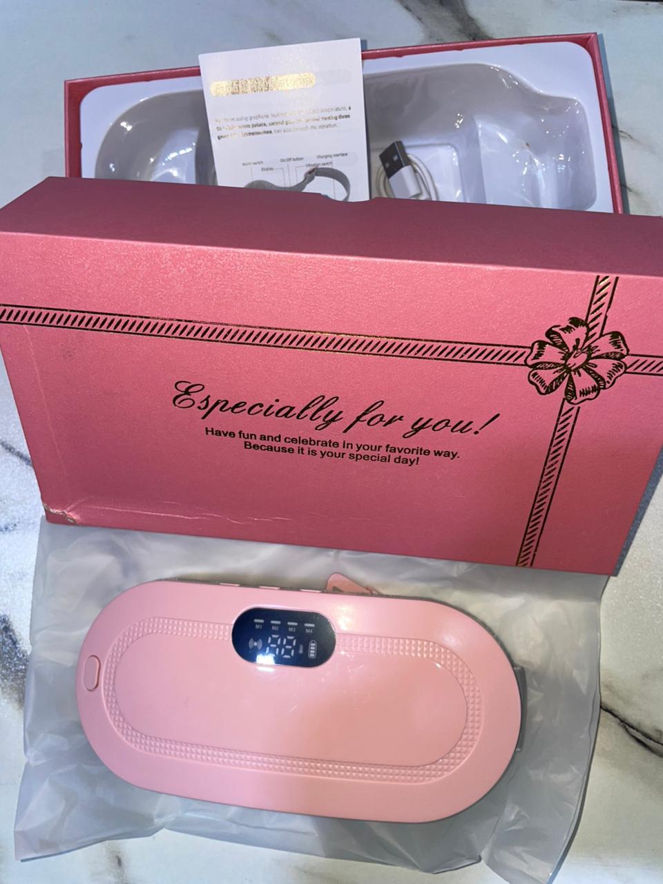 Portable Menstrual Heating Pad Belt – Rechargeable Period Cramp Relief Massager