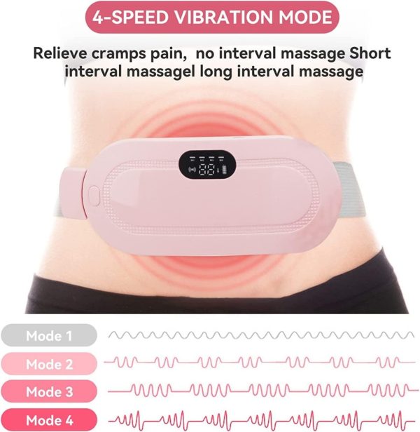 Portable Menstrual Heating Pad Belt – Rechargeable Period Cramp Relief Massager