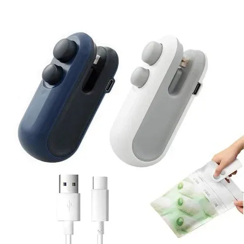 Portable Rechargeable Mini Heat Sealer for Plastic Bags | Handheld Bag Sealing Machine
