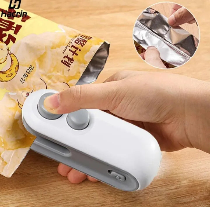 Portable Rechargeable Mini Heat Sealer for Plastic Bags | Handheld Bag Sealing Machine