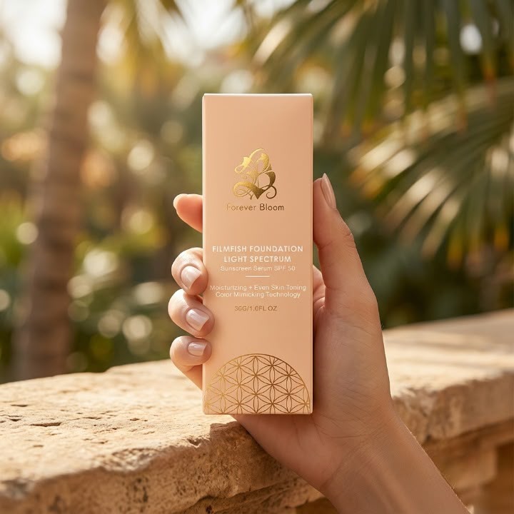 Forever Bloom Filmfish Foundation Sunscreen Serum SPF 50 | Lightweight 30g