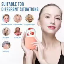 Silicone Face Ice Roller – Reusable Facial Ice Massager for Skin Glow