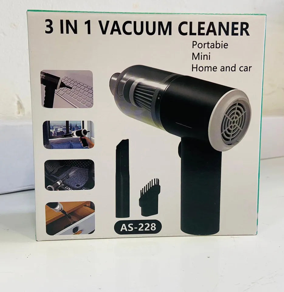 3-in-1 Portable Cordless Vacuum Cleaner | Compact Handheld Dust Cleaner