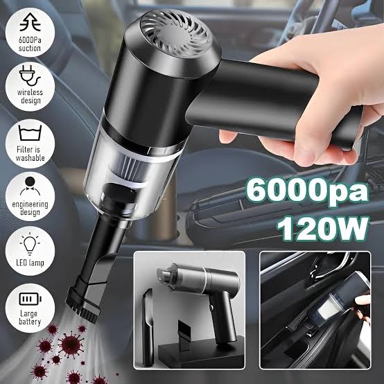 3-in-1 Portable Cordless Vacuum Cleaner | Compact Handheld Dust Cleaner