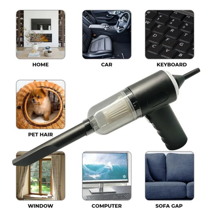 3-in-1 Portable Cordless Vacuum Cleaner | Compact Handheld Dust Cleaner