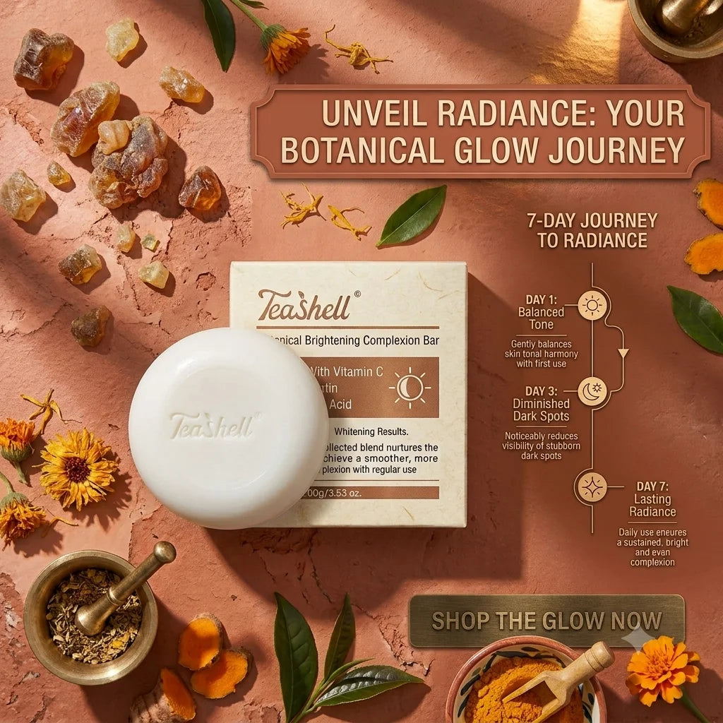 Teashell Niacinamide Skin Brightening Soap 100g | Daily Face & Body Cleansing Bar