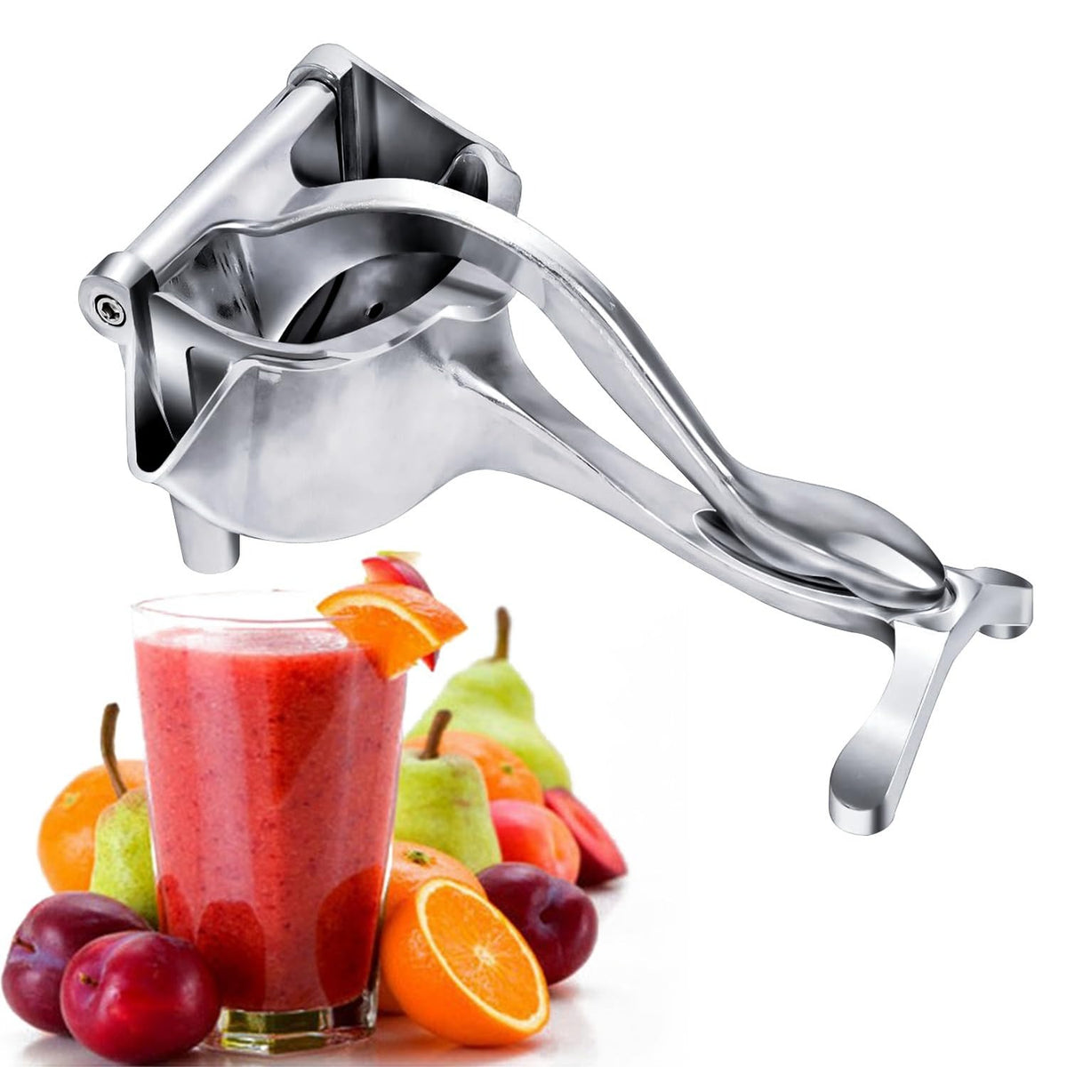 Stainless Steel Lemon & Orange Clip Juicer | Manual Handheld Fruit Squeezer