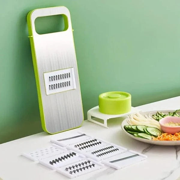 5-in-1 Stainless Steel Vegetable Cutter & Slicer | Multifunctional Kitchen Tool 12 Inch